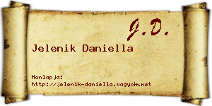 Jelenik Daniella névjegykártya